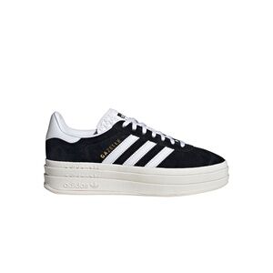 Adidas Gazelle Bold Black and White Platform Sneakers
